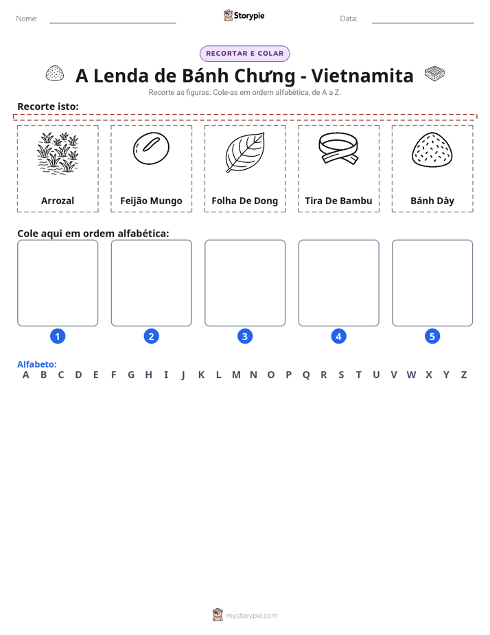 Recortar & Colar Alfabeto