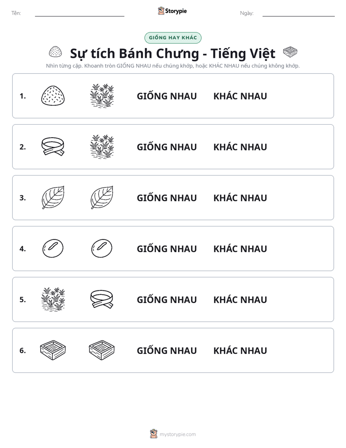 Giống Hay Khác