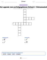 Die Legende vom zurückgegebenen Schwert - Vietnamesisch druckbare Arbeitsblatt Vorschau