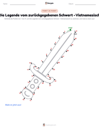 Die Legende vom zurückgegebenen Schwert - Vietnamesisch druckbare Arbeitsblatt Vorschau
