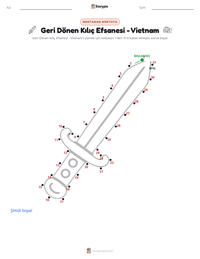 Geri Dönen Kılıç Efsanesi - Vietnam yazdırılabilir çalışma sayfası önizlemesi