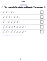 The Legend of the Returned Sword - Vietnamese printable worksheet preview