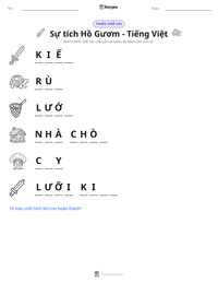 Xem trước tài liệu in sẵn Sự tích Hồ Gươm - Tiếng Việt