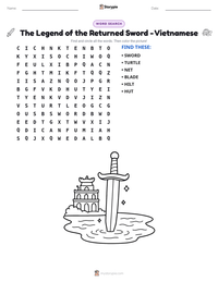 The Legend of the Returned Sword - Vietnamese printable worksheet preview