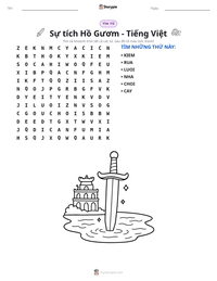 Xem trước tài liệu in sẵn Sự tích Hồ Gươm - Tiếng Việt