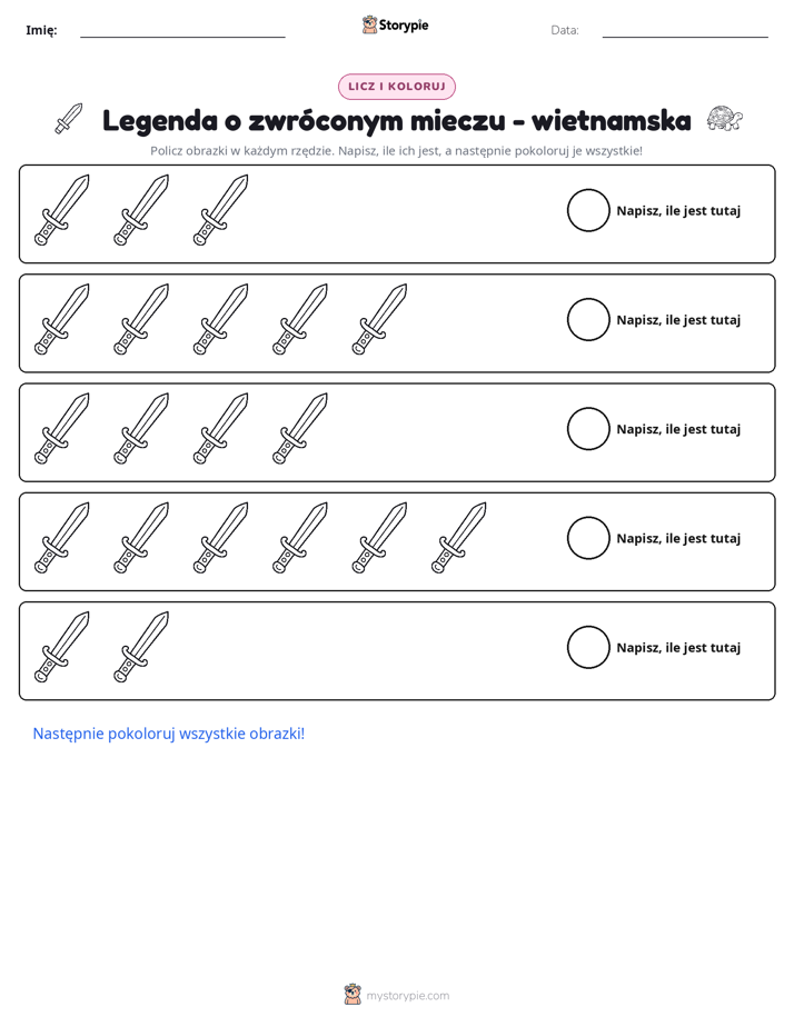 Liczenie i Kolorowanie
