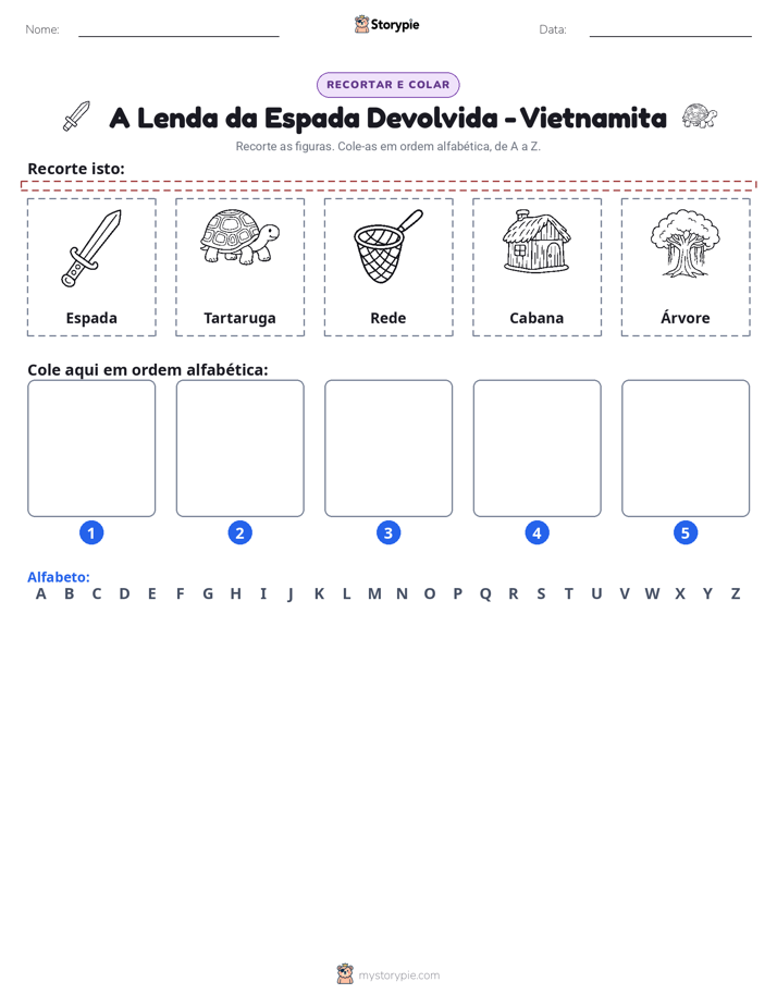 Recortar & Colar Alfabeto