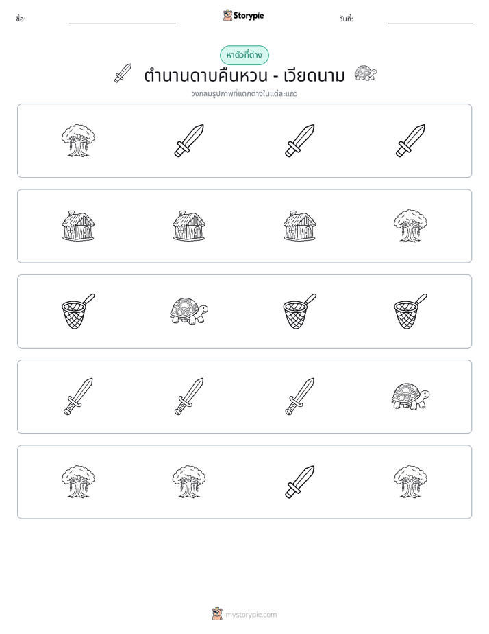 ตัวที่แตกต่าง