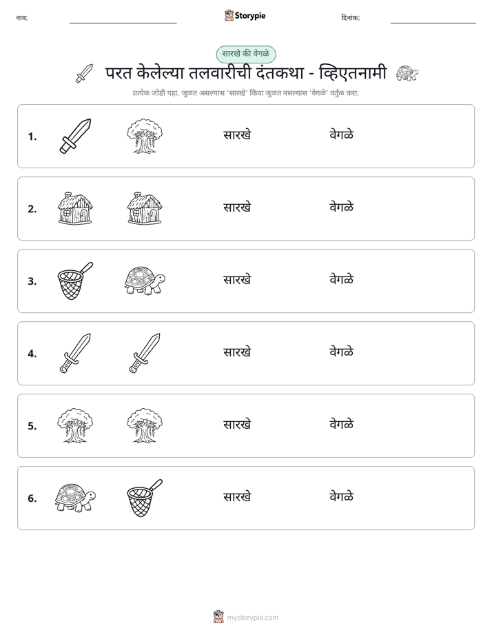 समान की भिन्न