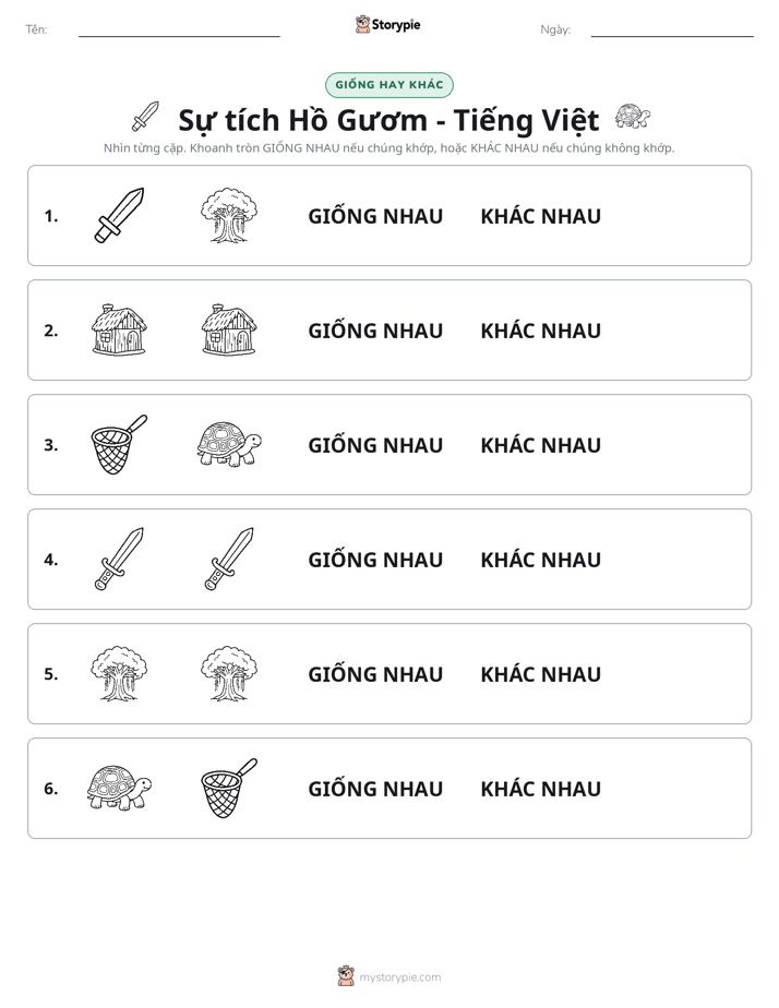 Giống Hay Khác