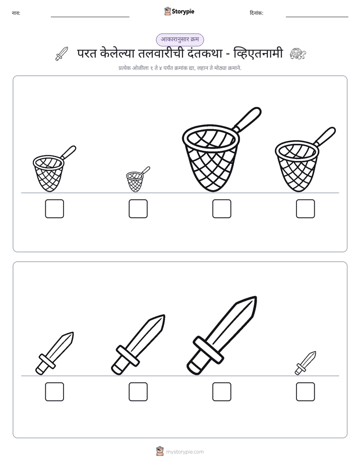 आकार क्रम