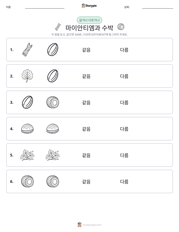 같은 것 또는 다른 것