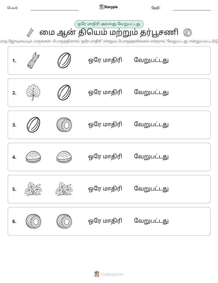 அதே அல்லது மாறுபட்டது