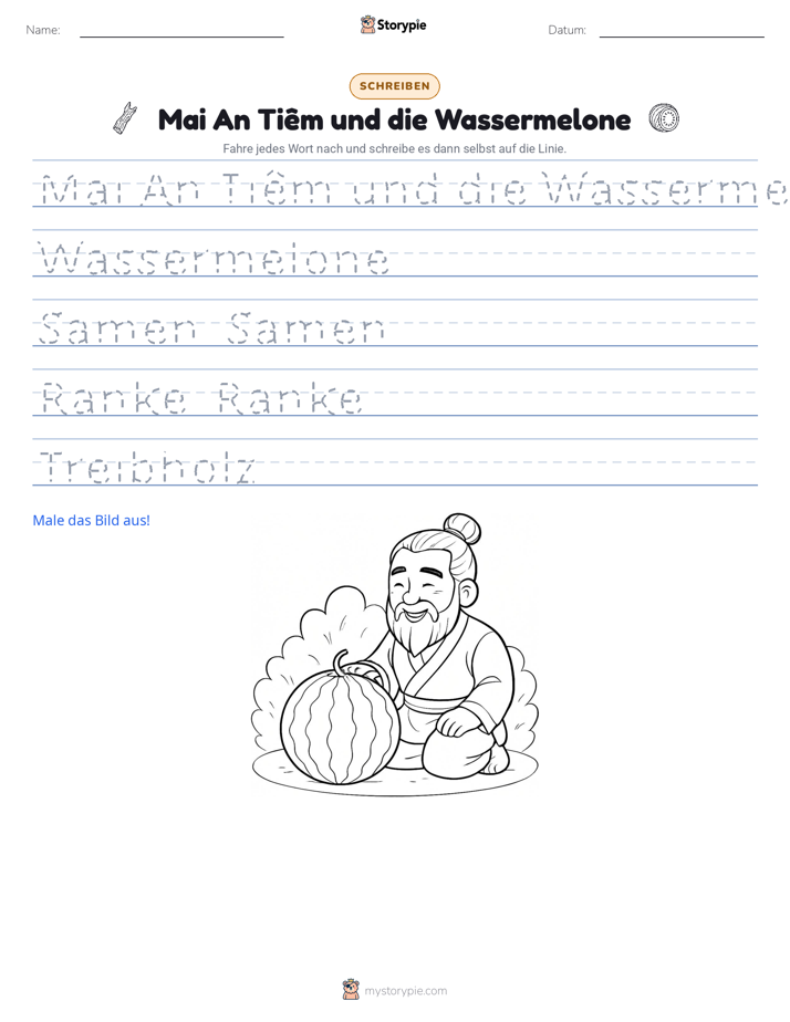 Schreibübung