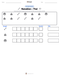 Ramakien - Thai printable worksheet preview