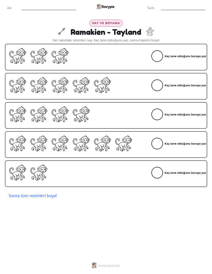 Say & Renklendir