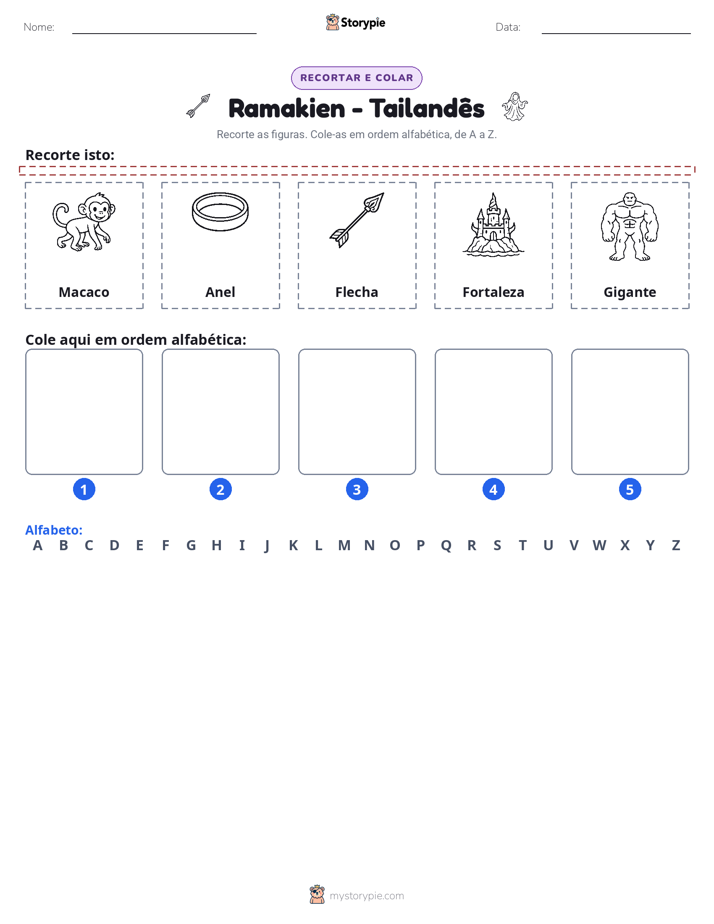 Recortar & Colar Alfabeto