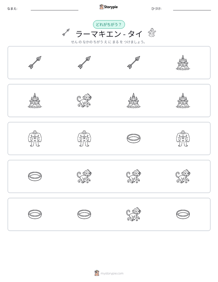 異なるものを見つけよう
