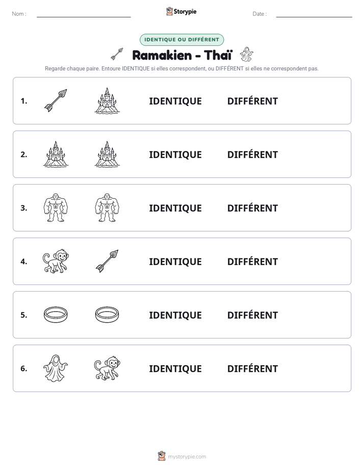 Identique ou Différent