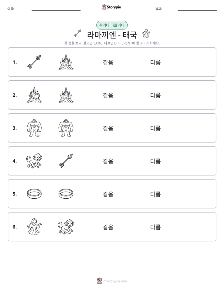 같은 것 또는 다른 것