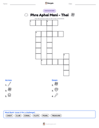 Phra Aphai Mani - Thai printable worksheet preview