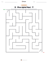 Aperçu de la feuille de travail imprimable Phra Aphai Mani