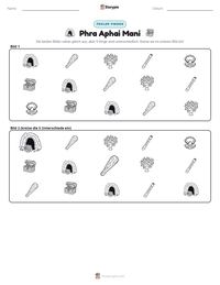 Phra Aphai Mani druckbare Arbeitsblatt Vorschau
