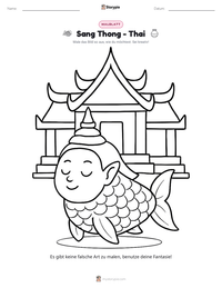 Sang Thong - Thai druckbare Arbeitsblatt Vorschau