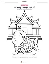 Sang Thong - Thai printable worksheet preview