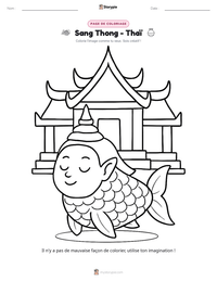 Aperçu de la feuille de travail imprimable Sang Thong - Thaï