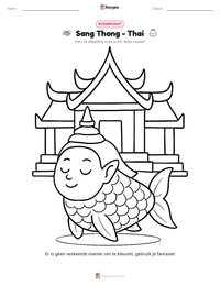 Sang Thong - Thai afdrukbare werkblad voorbeeld