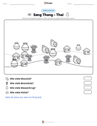 Sang Thong - Thai druckbare Arbeitsblatt Vorschau