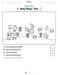 Sang Thong - Thai printable worksheet preview