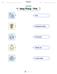 Sang Thong - Thai printable worksheet preview