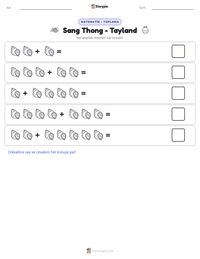 Sang Thong - Tayland yazdırılabilir çalışma sayfası önizlemesi