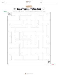 Anteprima della scheda stampabile di Sang Thong - Tailandese