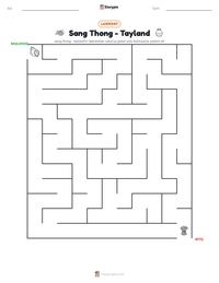 Sang Thong - Tayland yazdırılabilir çalışma sayfası önizlemesi