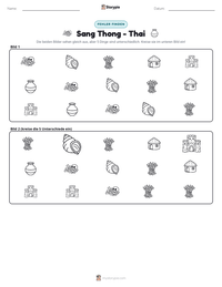 Sang Thong - Thai druckbare Arbeitsblatt Vorschau