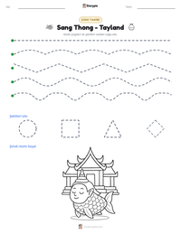 Sang Thong - Tayland yazdırılabilir çalışma sayfası önizlemesi