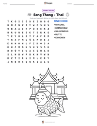 Sang Thong - Thai druckbare Arbeitsblatt Vorschau