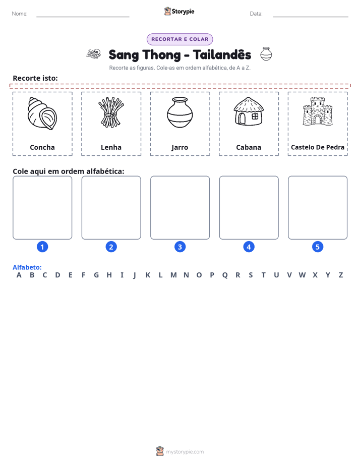 Recortar & Colar Alfabeto