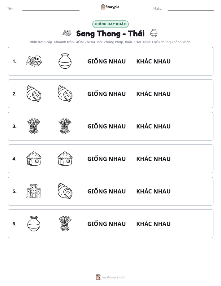 Giống Hay Khác