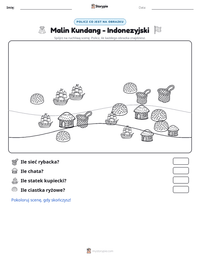 Podgląd drukowalnego arkusza ćwiczeń Malin Kundang - Indonezyjski
