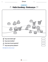 Malin Kundang - Endonezya yazdırılabilir çalışma sayfası önizlemesi