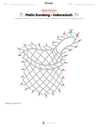 Malin Kundang - Indonesisch druckbare Arbeitsblatt Vorschau