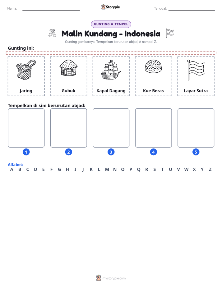 Potong & Tempel Huruf
