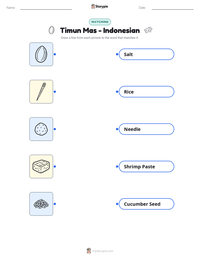 Timun Mas - Indonesian printable worksheet preview