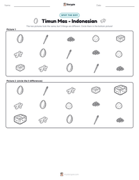 Timun Mas - Indonesian printable worksheet preview