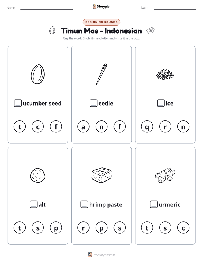 Beginning Sounds