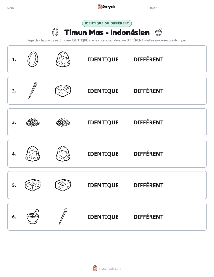 Identique ou Différent